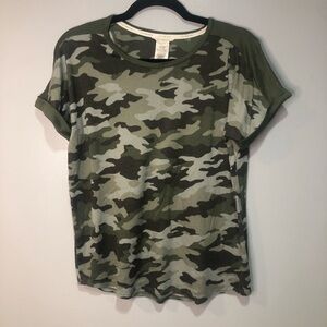Women's Lucky Brand Camo Short Sleeve Tshirt